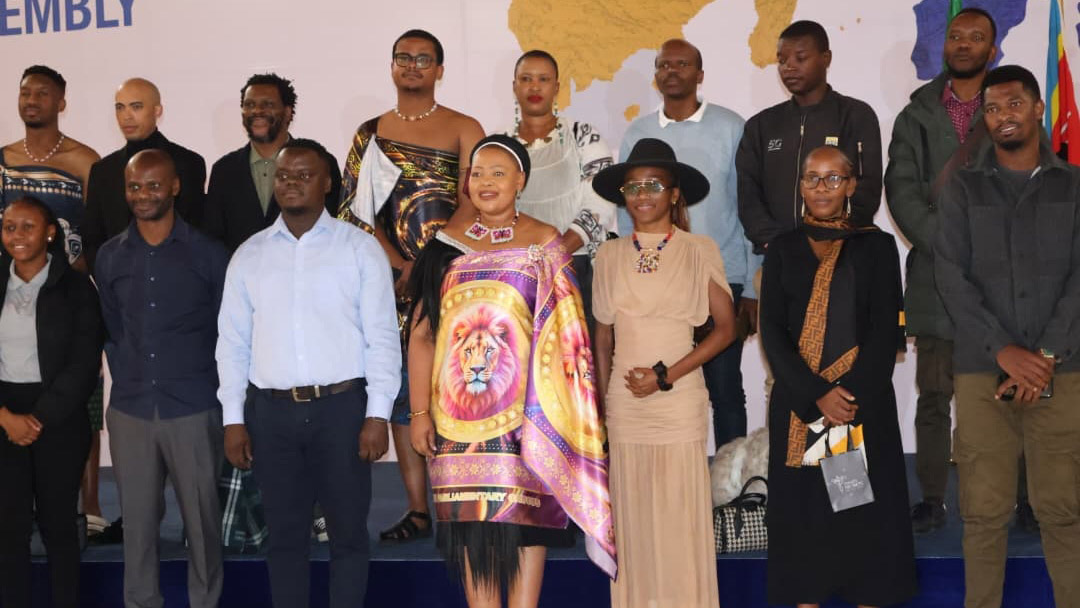 Minister for Foreign Affairs and International Cooperation Pholile Shakantu during an engagement with local creatives at the Ezulwini Palazzo ICC last Wednesday.